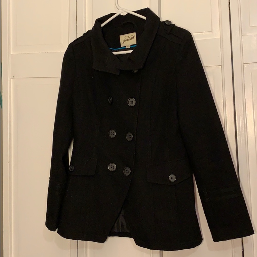 GRANE | black pea coat